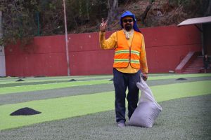 Supervisa Rosi Bayardo rehabilitación en la Unidad Deportiva Mario Anguiano