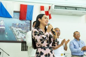 Indira Vizcaíno reconoce a CMIC Colima por 40 aniversario y su apoyo para hacer cosas en beneficio de la gente